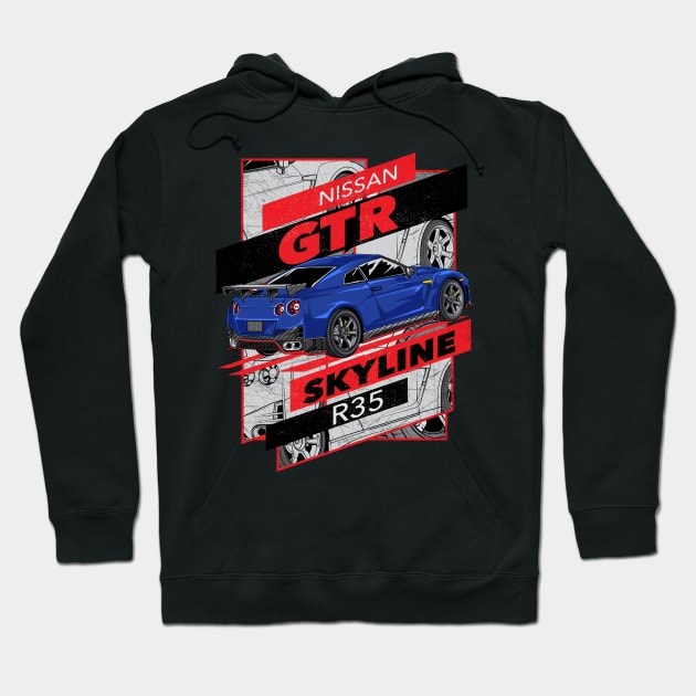 GTR Skyline Hoodie by XXII Designs